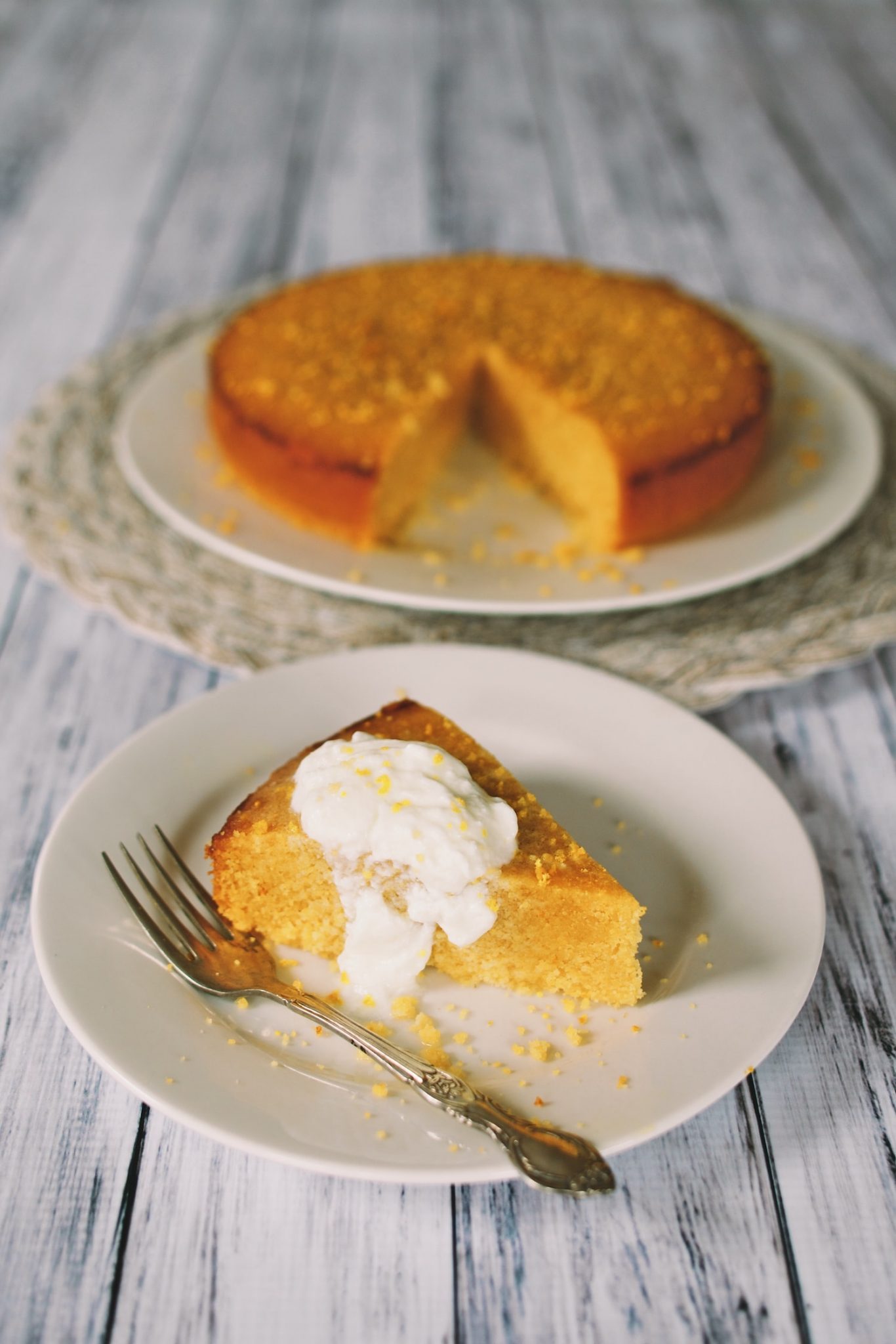 Pureharvest. Gluten Free Orange Polenta Cake