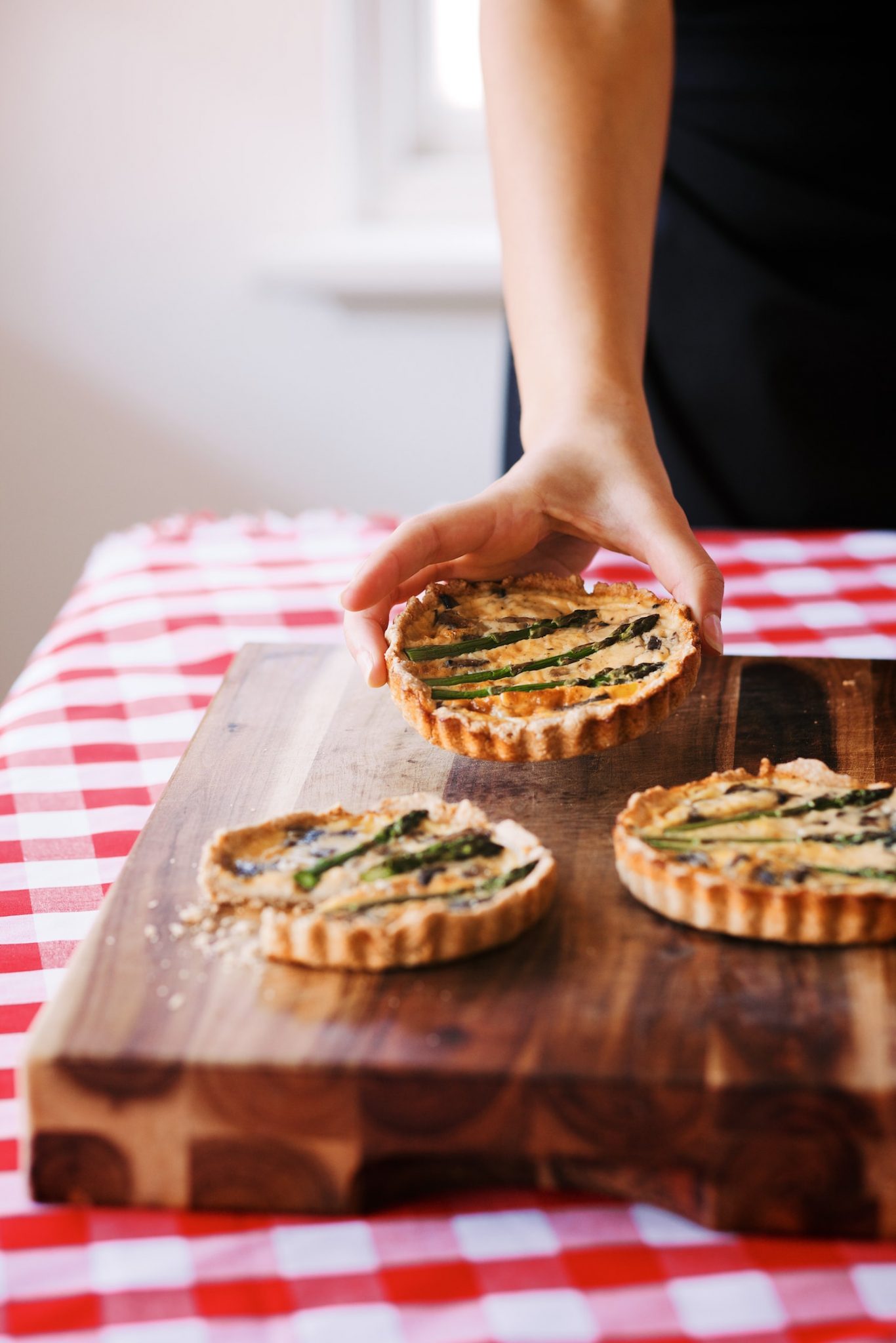 Mushroom and Asparagus Tarts // Pureharvest