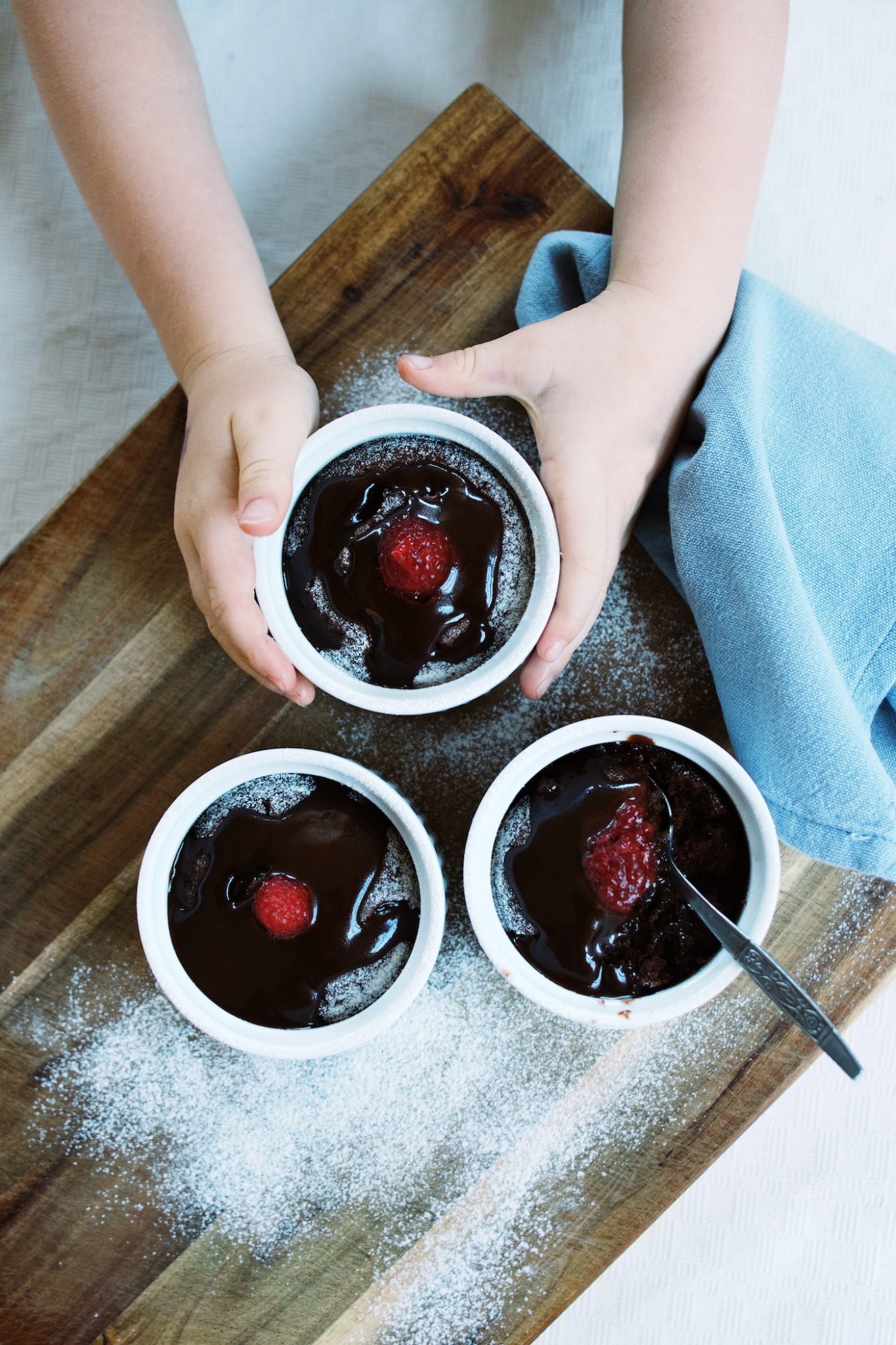 Pureharvest. Spicy Chocolate Pudding with Chili Chocolate Sauce