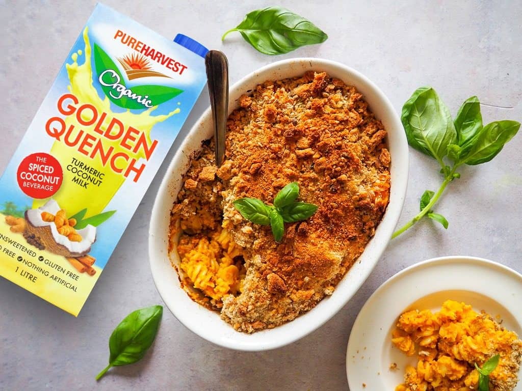 Golden Pumpkin Pasta Bake