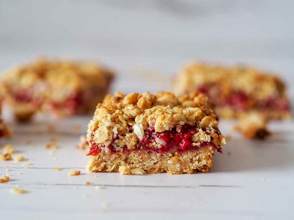 Raspberry Crumble Slice Pureharvest