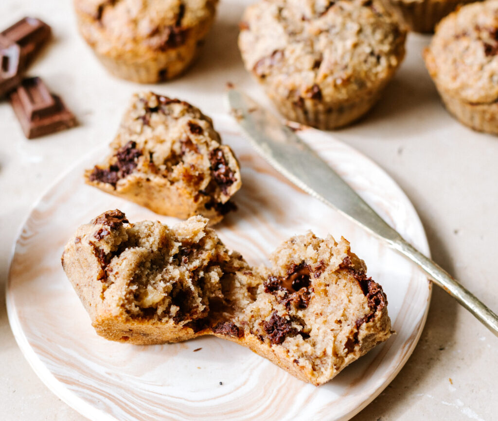 choc-chip-banana-muffins